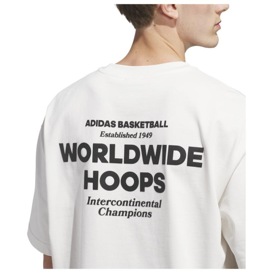 Adidas Unisex κοντομάνικη μπλούζα Worldwide Hoops GFX Tee